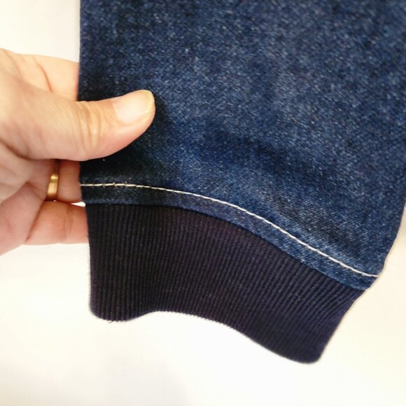 True Religion Men's Sweatshirt XL/TG Crafted With Pride Zip Hoodie Indigo Blue - Picture 8 of 15